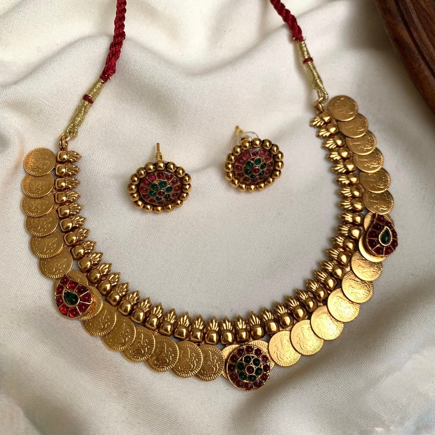 Gold-Toned Kaasu X Mango Designed Necklace 1161