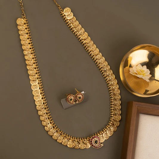 Gold-Toned Mango X Kaashu Long Necklace 1389