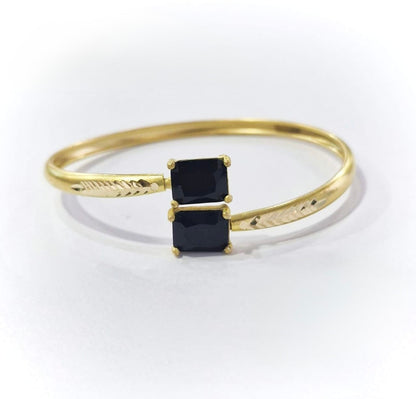 Gold-Toned Stone Cuff bangles BA 332